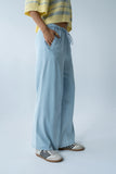 Banks Wide Leg Pants in Light Wash