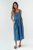 Jacklyn Denim Midi Dress