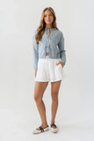 Jenny Pleated Shorts in Ivory