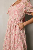 Mica Embroidered Midi Dress FINAL SALE