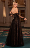 LILITH GOWN A LINE TULLE DRESS WITH GLOVES