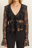 Shina Sheer Lace Blouse