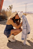 Bonnie Smocked Romper in Blue FINAL SALE