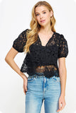 Sylvie Crochet Lace Blouse
