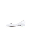 Ivory Flat Shoes with a Sleek Design