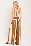 LUXE COAST BROWN IVORY TOP PANT SET