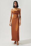 Marva Cowel Neck Midi Dress
