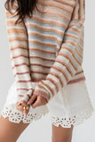 Nicole Striped Knit Sweater