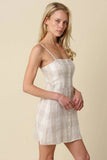 Lisa Button Front Mini Dress
