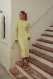 Bell Ruffle Maxi Dress FINAL SALE