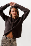 Debbie Ribbed Sweater in Brown