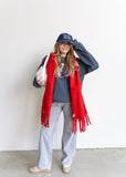 The Stockholm Scarf Crimson Red
