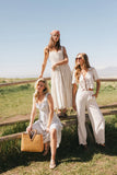 Ollie Embroidered Wide Leg Pants