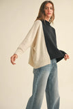 Cal color block sweater
