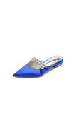 Glitter Crystal Embellished Kitten Sandals