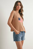 Finias Flag Print Sweater