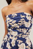 Lilo Night Tropics Pleated Tube Top