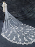 Vintage Floral Lace Cathedral Veil Bridal Veil Wedding Veil