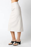 Molly Leather Midi Skirt