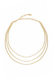 Triple Snake Chain Necklace