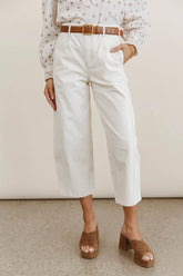 Sephrina Barrel Pants in Ecru FINAL SALE