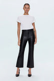 Pistola Ally Faux Leather Bootcut Pants Onyx