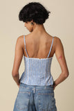 Lunaria Pinstripe Corset Top