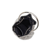 Kasee Small Crystal Top Handle Bag in Silver