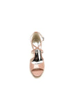 Elegant Nude Pink High Heels with Crossed Straps