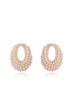 Classic Pearl Cluster Stud Earrings