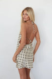 Trixie Polka Dot Halter Mini Dress