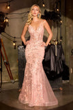 Cynthia Gown Floral Embellished Tulle Dress