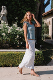 Moxie Floral Maxi Skirt in Off White