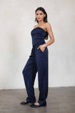 Julyana Stretch Satin Pants Set
