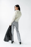 Willow Slim Straight Trouser in Grey