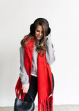 The Stockholm Scarf Crimson Red