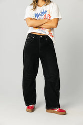 Lisette Barrel Jeans in Black FINAL SALE