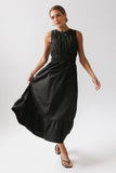 Carmina Tiered Dress in Black FINAL SALE