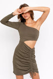 Melissa Cutout Dress in Olive