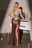 Lenora Gown Fitted Crystal Corset Dress
