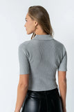 Cami Ribbed Sweater in Grey
