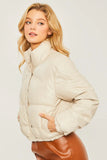 Pierson Faux Leather Bomber
