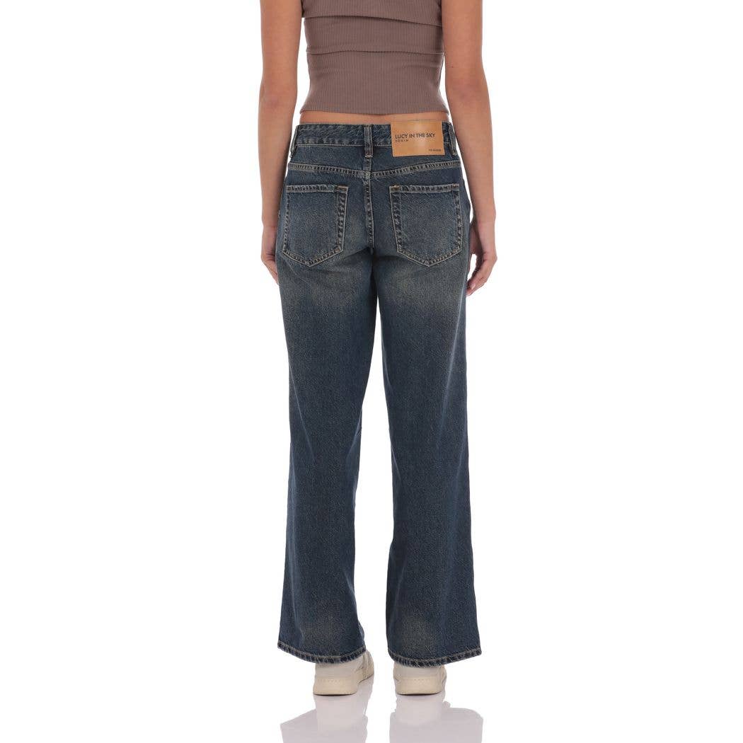 Low Rise Cross Jeans in Dark Wash
