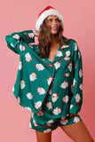 Christmas Santa Satin PJ Set
