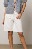 Lydia Bermuda Shorts in White