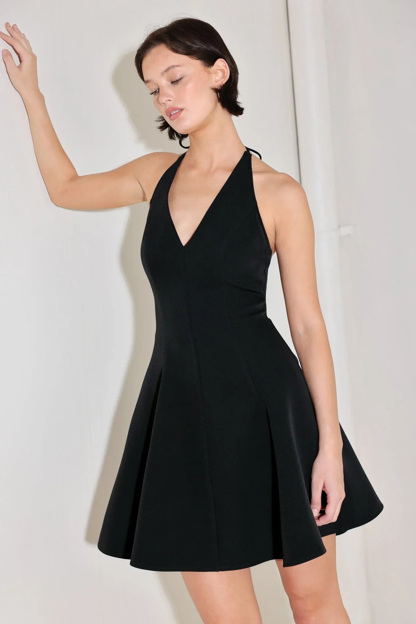 RODEO ROMANCE HALTER MINI DRESS