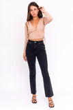 Evette Cutout Long Sleeve Top
