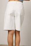 Lydia Bermuda Shorts in White