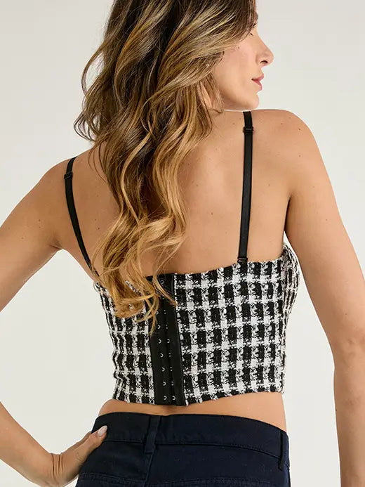 Monica Tweed Corset Top