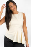 Dina Sleeveless Ruffle Top